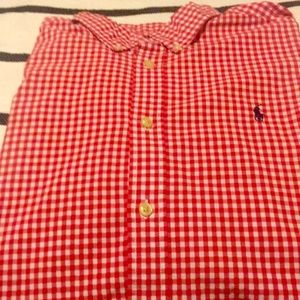 Men polo button down shirt